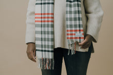 Load image into Gallery viewer, Stripes &amp; Plaid Cashmere Scarf
